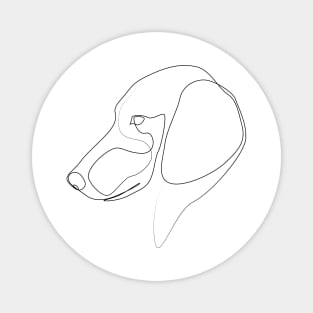 Dachshund - one line drawing Magnet